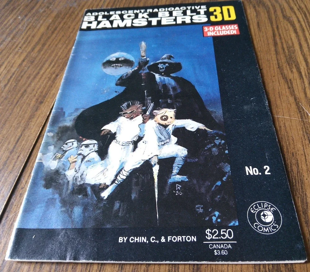 Adolescent Radioactive Black Belt Hamsters In 3D #2 September 1986 Eclipse